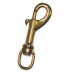 Карабин бронзовый SoprasSub Bronze spring - clip with pulley 80 mm/2,8"